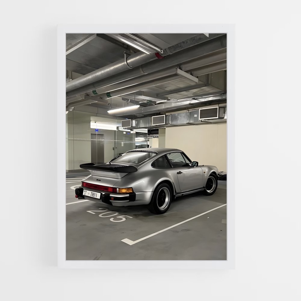 Poster Garagiste Mystérieux – affiche Porsche (vue 3)